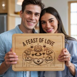6 Valentine's Day Love Quotes: Charcuterie Board Engraving