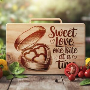 6 Valentine's Day Love Quotes: Charcuterie Board Engraving