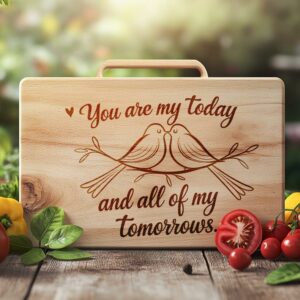 6 Valentine's Day Love Quotes: Charcuterie Board Engraving