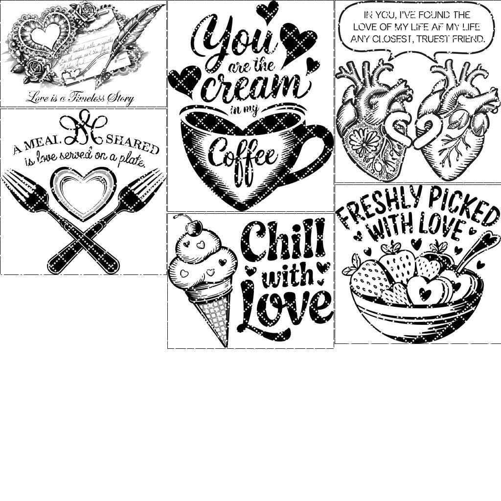6 Valentine's Love Quotes for Laser Engraving: Charcuterie