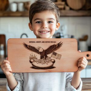 American Eagle Charcuterie Board Engraving File | Kitchen