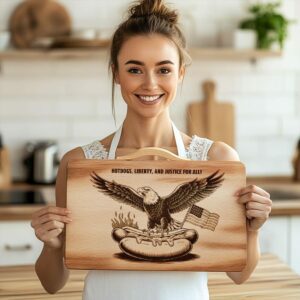 American Eagle Charcuterie Board Engraving File | Kitchen