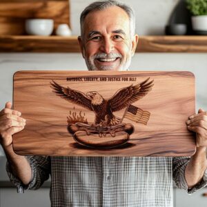 American Eagle Charcuterie Board Engraving File | Kitchen