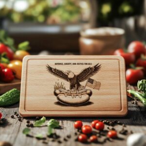 American Eagle Charcuterie Board Engraving File | Kitchen