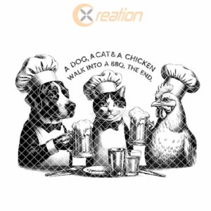 Engraved Charcuterie Board File: Dog, Cat & Chicken