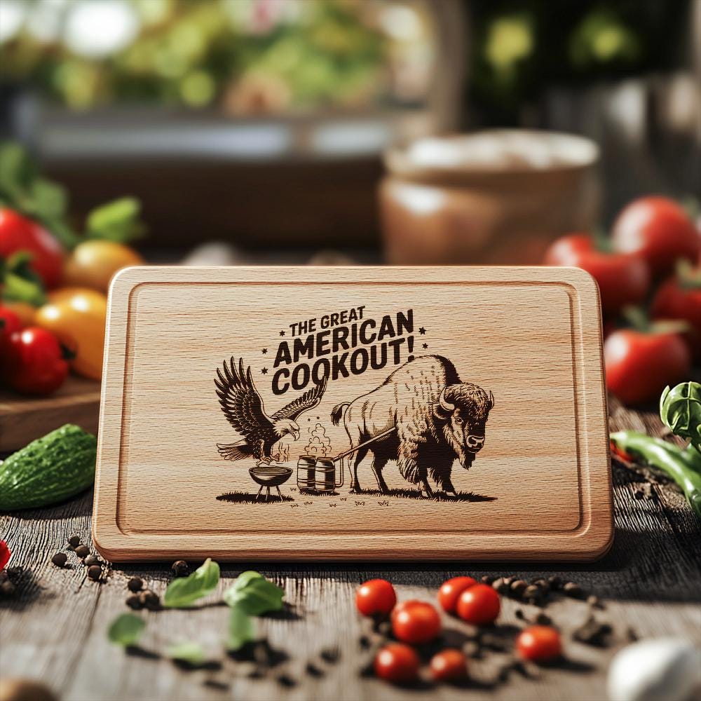 Engraved Charcuterie Board Files: Eagle & Highland Cow