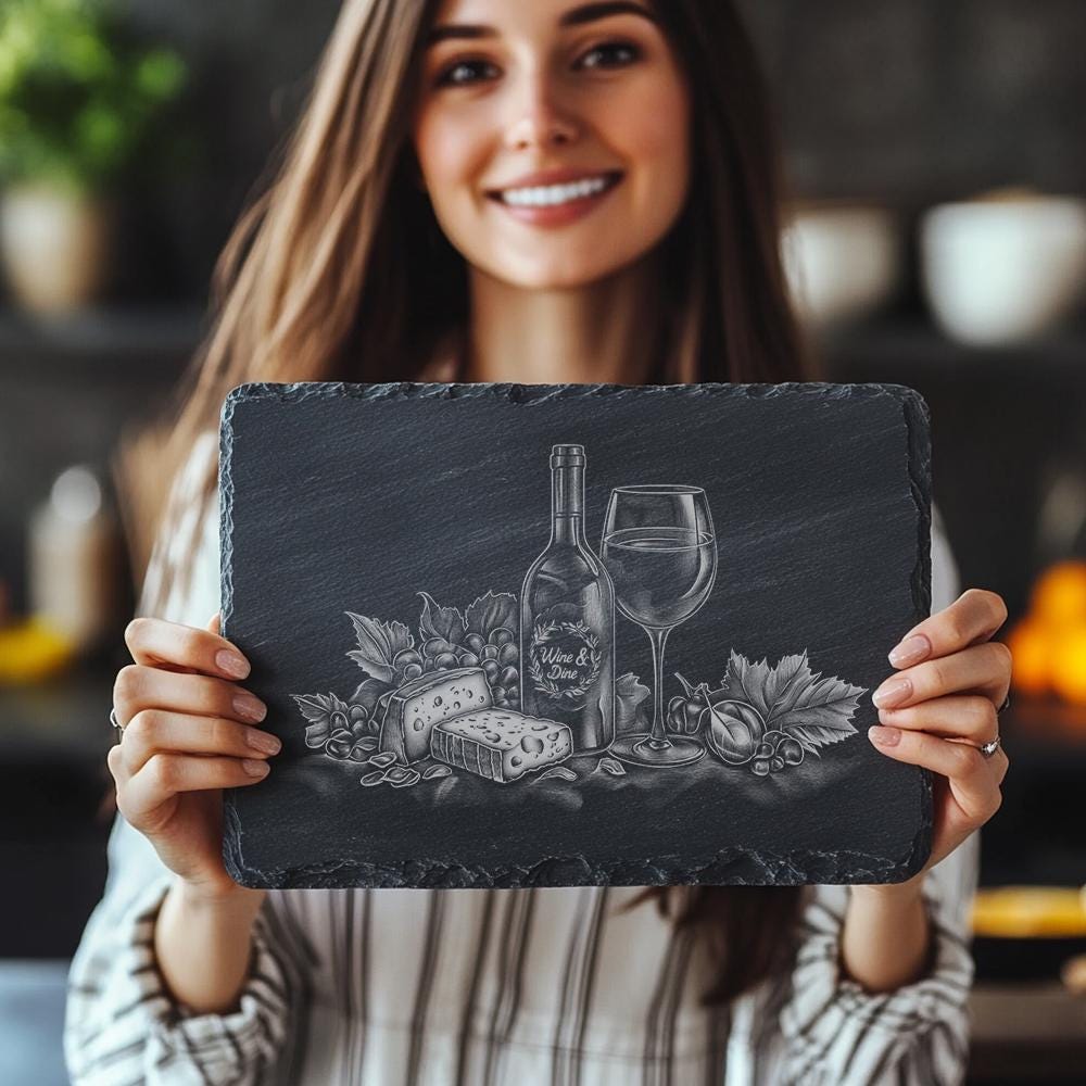 Engraved Cheese Board File: Gourmet Dining & Kitchen