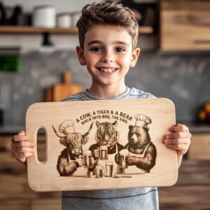 Engraving Files: Highland Cow, Tiger & Bear for