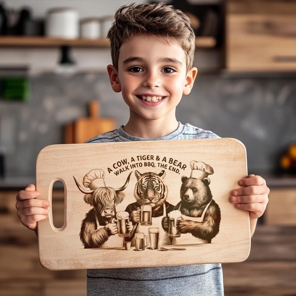 Engraving Files: Highland Cow, Tiger & Bear for