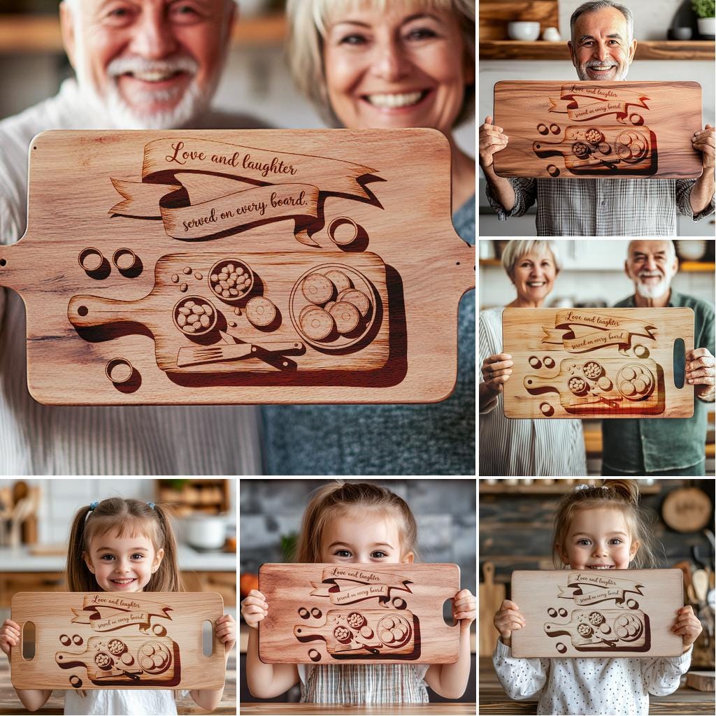 Family Mealtime Quotes & Charcuterie Engraving Files –