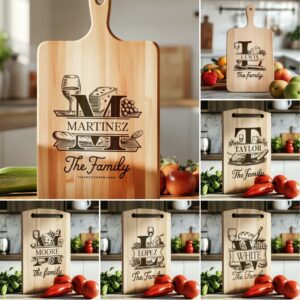 Family Name Food SVG for Charcuterie & Cutting