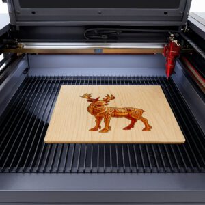 3D Deer Illusion Design, Laser Engraving File for