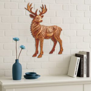 3D Deer Illusion Design, Laser Engraving File for