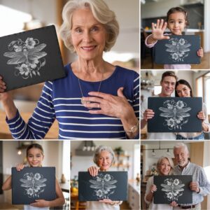 3D Dragonfly Slate Cheese Board Engraving Files, Charcuterie