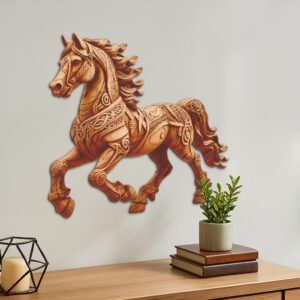 3D Horse Illusion Engraving File, Perfect for Laser
