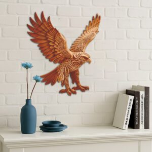 3D Laser Engraved Eagle Art, Majestic Home Decor
