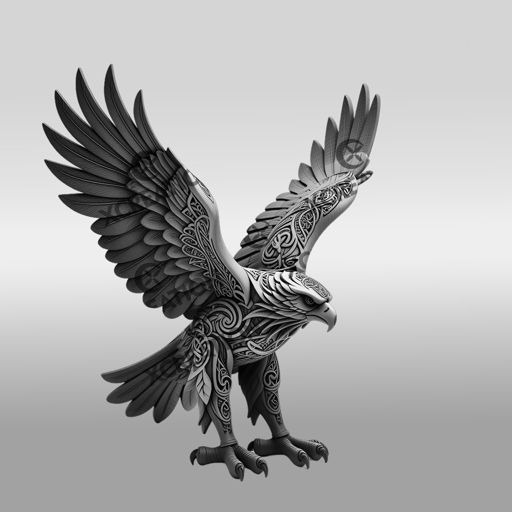 3D Laser Engraved Eagle Art, Majestic Home Decor