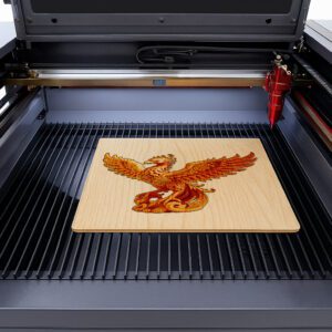 3D Laser Engraving File, Majestic Phoenix Illusion Art,