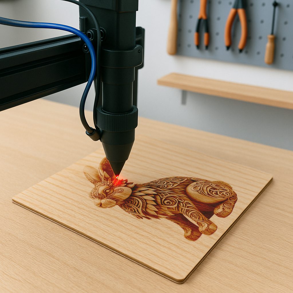 3D Rabbit Animal Illusion Laser Engraving Art File,