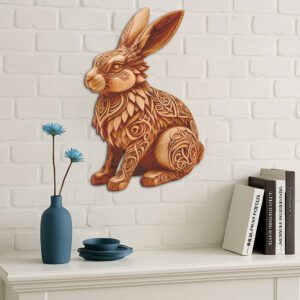 3D Rabbit Animal Illusion Laser Engraving Art File,