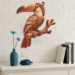 3D Toucan Laser Engraving File, Unique Design for
