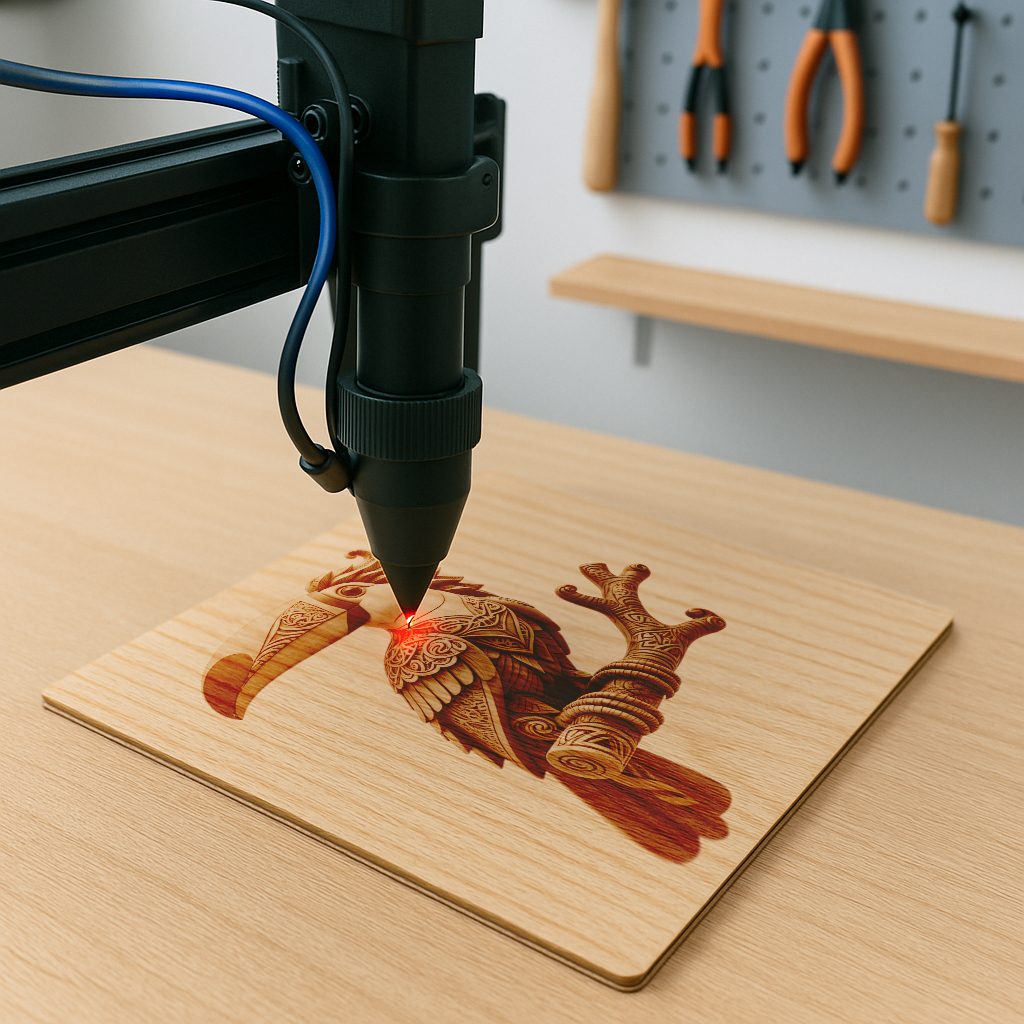 3D Toucan Laser Engraving File, Unique Design for