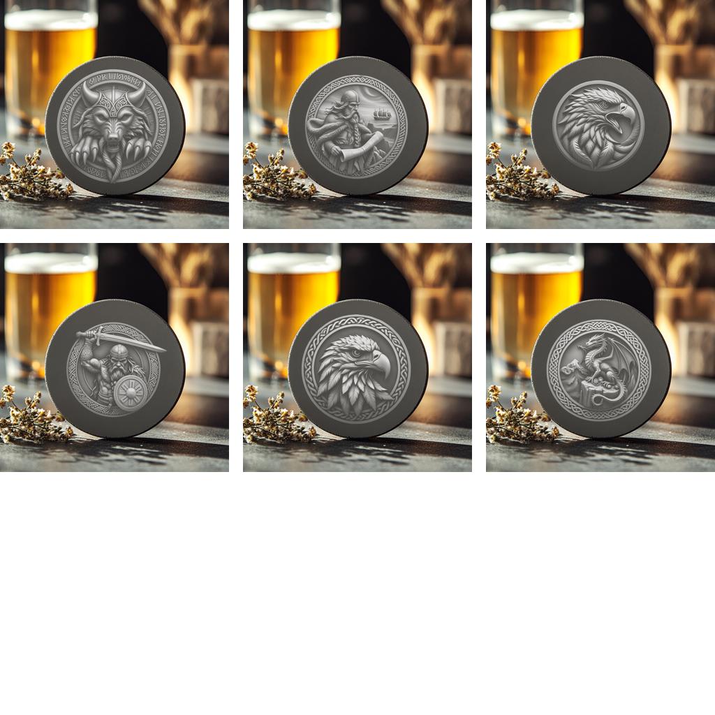 60 3D Illusion Viking, Dragon, Wolf, Eagle Slate