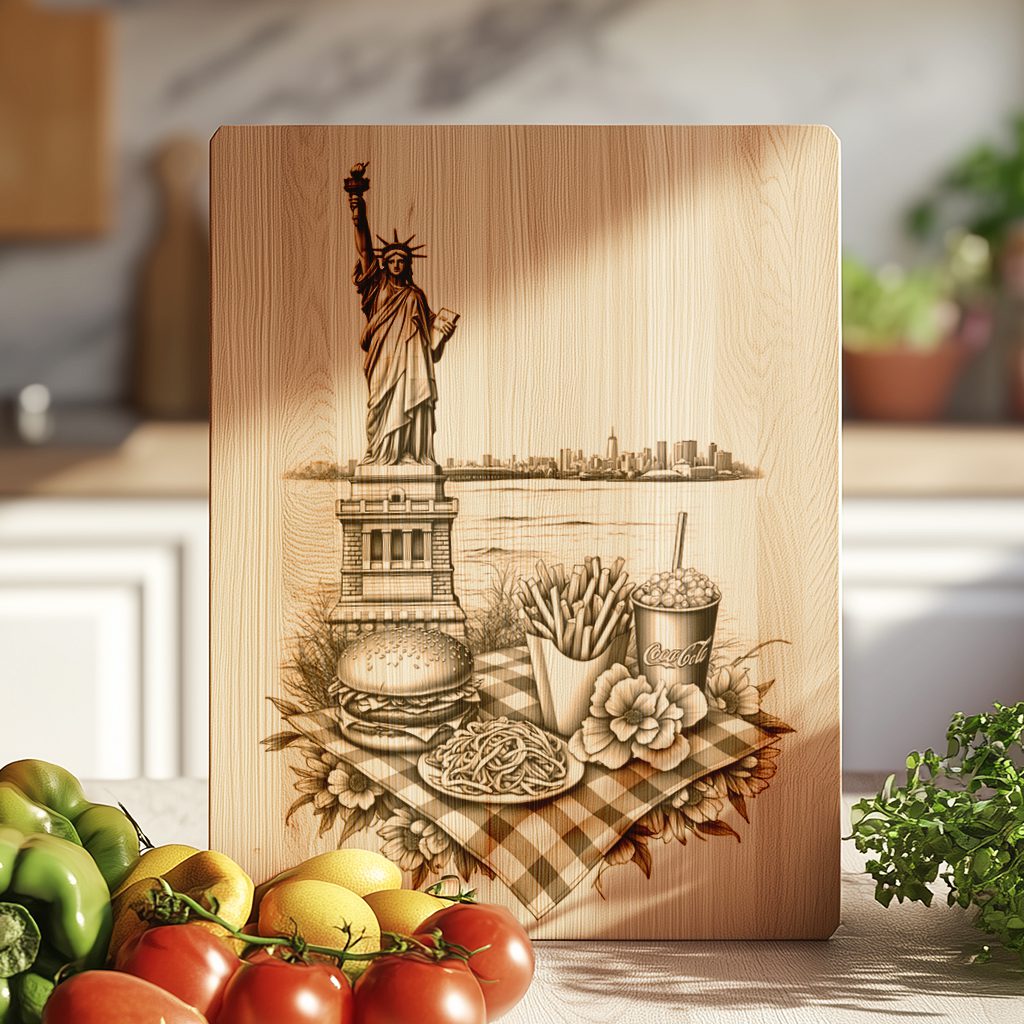 American Burger Feast Charcuterie Board, Statue of Liberty