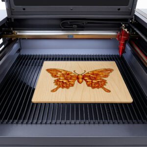 Butterfly Flower 3D Illusion Laser Engraving File, Artistic