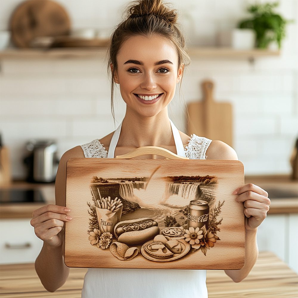 Charcuterie Board Laser Engraving File, American Picnic Theme,