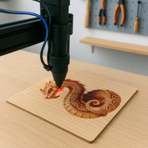 Dragon 3D Illusion Art File, Majestic Decor Piece