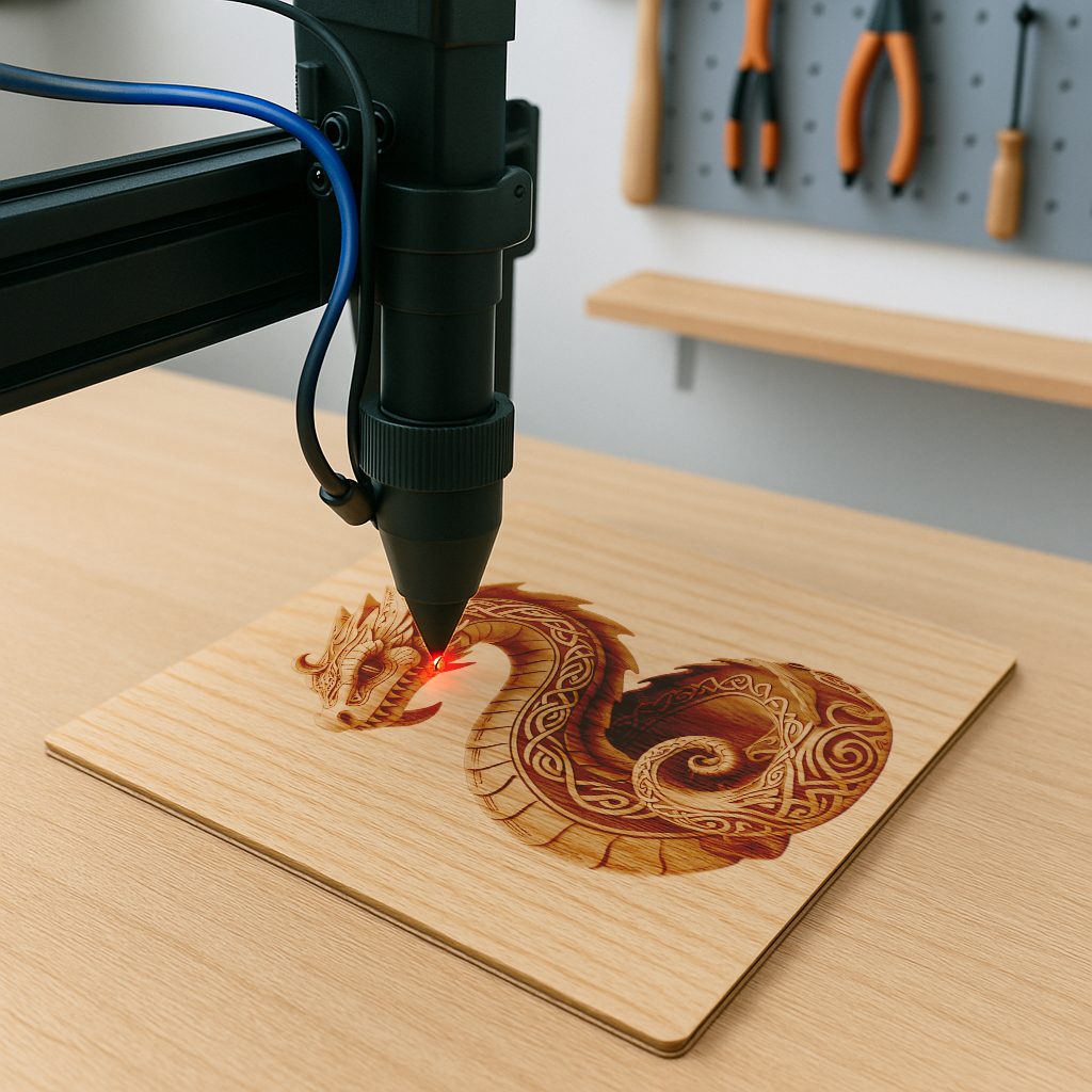 Dragon 3D Illusion Art File, Majestic Decor Piece