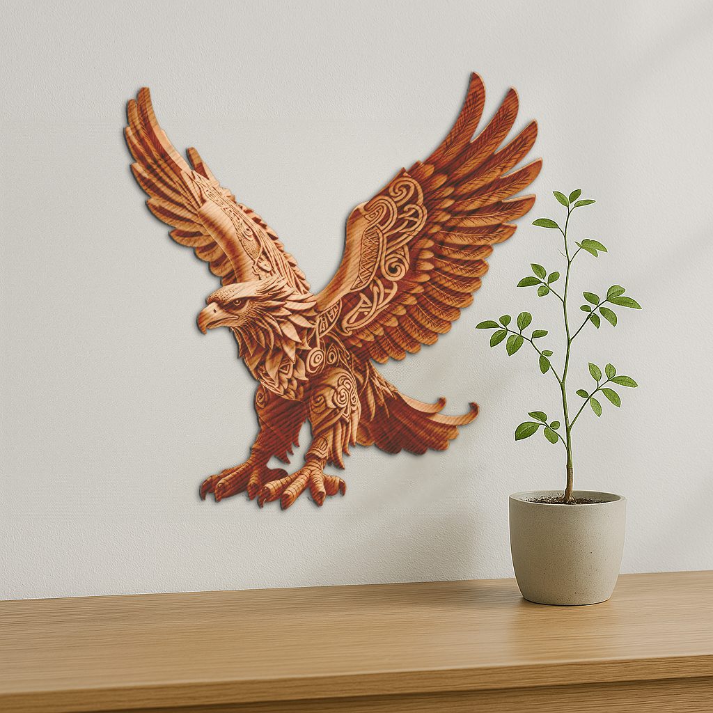 Eagle 3D Illusion Design File, Stunning Wildlife Décor