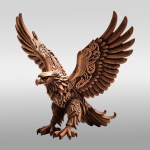 Eagle 3D Illusion Design File, Stunning Wildlife Décor