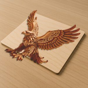 Eagle 3D Illusion Design File, Stunning Wildlife Décor