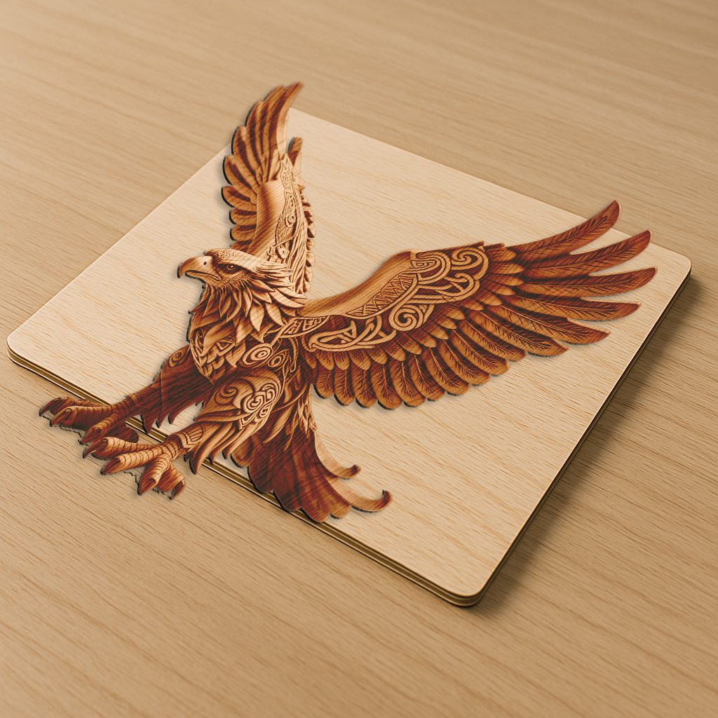 Eagle 3D Illusion Design File, Stunning Wildlife Décor