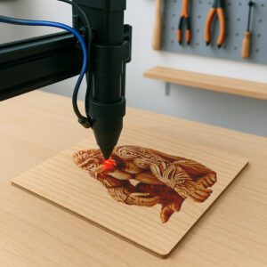 Gorilla 3D Illusion Art, Wildlife Laser Engraving File