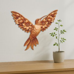 Hummingbird 3D Illusion Laser Engraving File, Animal Art