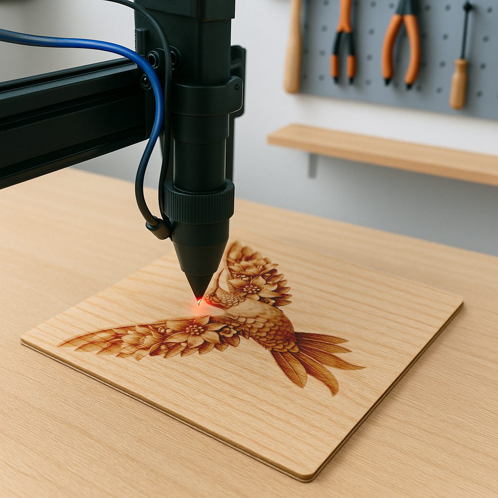 Hummingbird 3D Illusion Laser Engraving File, Animal Art