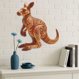 Kangaroo 3D Illusion Laser Engraving Design File for