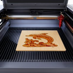 Modern 3D Dolphin Art Laser Design for Unique
