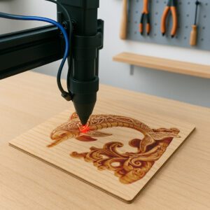 Modern 3D Dolphin Art Laser Design for Unique