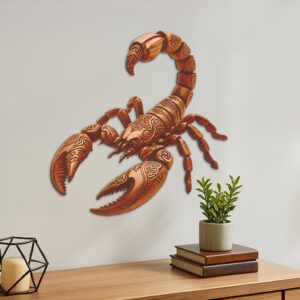 Scorpion 3D Illusion Artwork, Wildlife Laser Engraving Template,