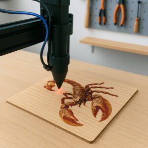 Scorpion 3D Illusion Artwork, Wildlife Laser Engraving Template,