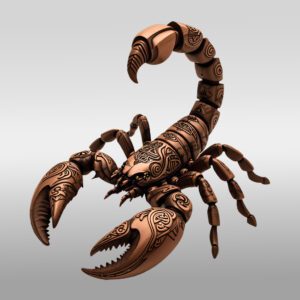 Scorpion 3D Illusion Artwork, Wildlife Laser Engraving Template,