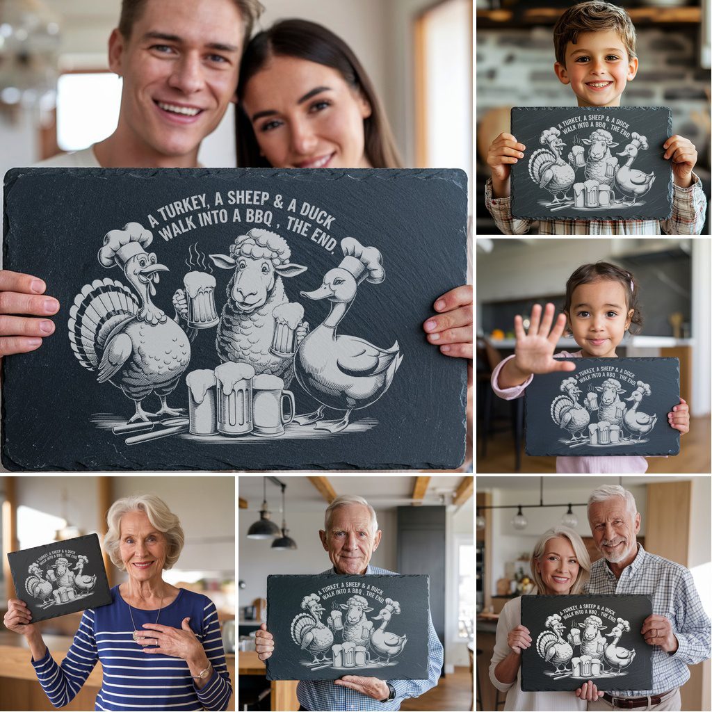 Slate Cheese Board Bundle, 6 Laser Engraving Files,