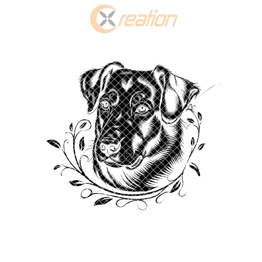 Slate Cheese Board Engraving File, Dog Head Design,