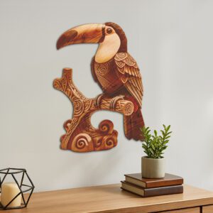 Toucan 3D Illusion Laser Engraving Design, Tropical Bird