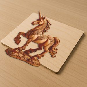 Unicorn 3D Animal Illusion Design File for Creative