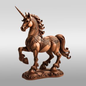 Unicorn 3D Animal Illusion Design File for Creative